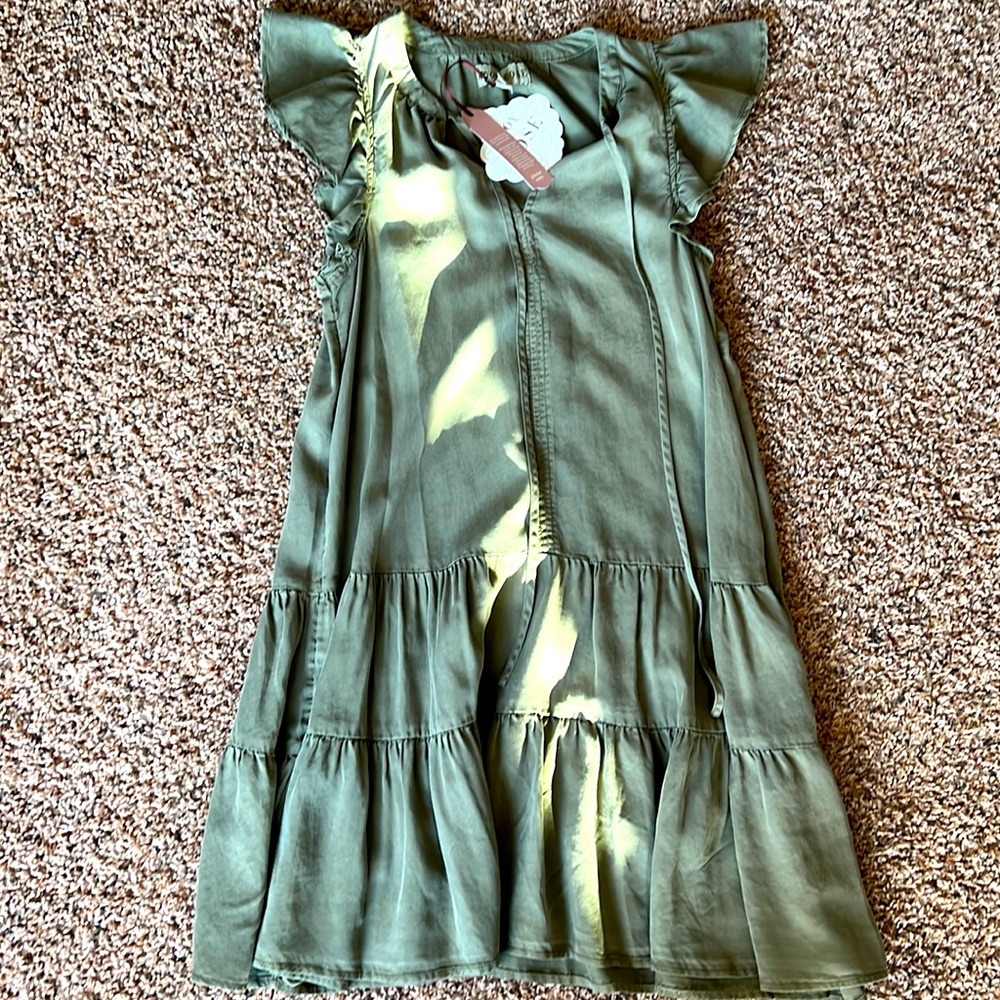 Knox rose ruffle sleeve dress